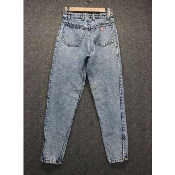 VTG Guess Georges Marciano High Waist Mom Style Wedgie Ankle Zipper Jeans, Sz 28 - Picture 2 of 8
